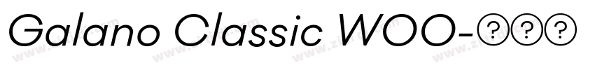 Galano Classic W00字体转换